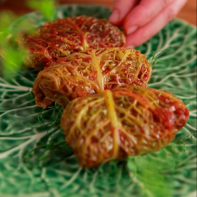 Голубцы с перловкой и шампиньонами