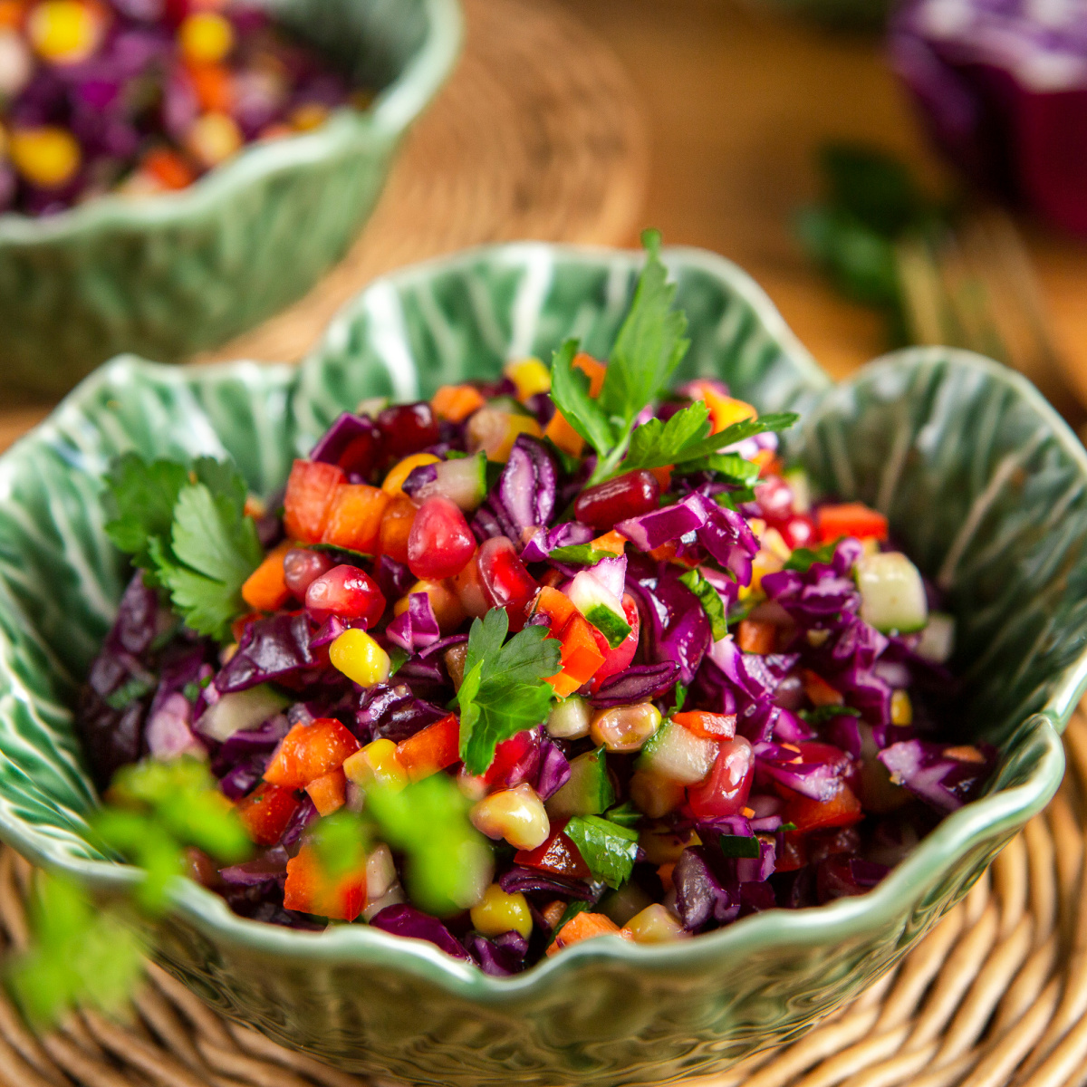  Салат из красной капусты с апельсиновой заправкой