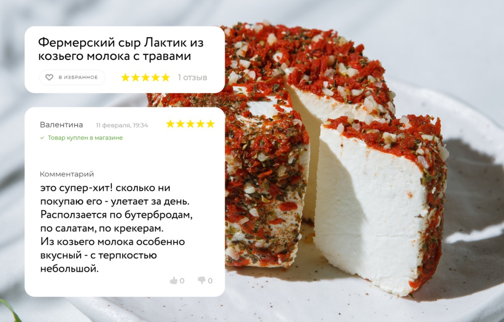 Отзывы на продукты